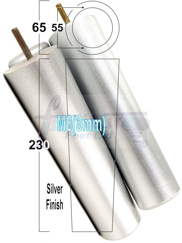 4 Round Wooden Chair Legs 230mm High Replacement Furniture Feet Sofa Cabinets M8 - Image 38