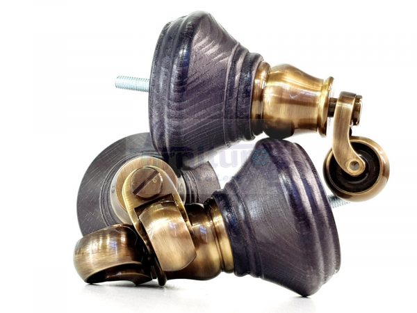4 Wooden Furniture Sofa Legs M8(8mm) Replacment Chair Feet & Castors 120mm HIGH - Image 20