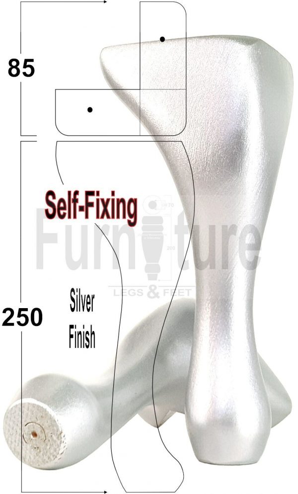 4 Wooden Traditional Queen Anne Furniture Legs 250mm Sofa Chair Beds (Self-Fix) - Image 28
