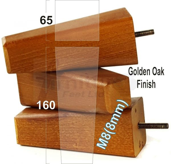 4x BLOCK WOODEN SOFA LEGS 160mm High CHAIR REPLACEMENT FURNITURE FEET M8(8mm) - Image 10