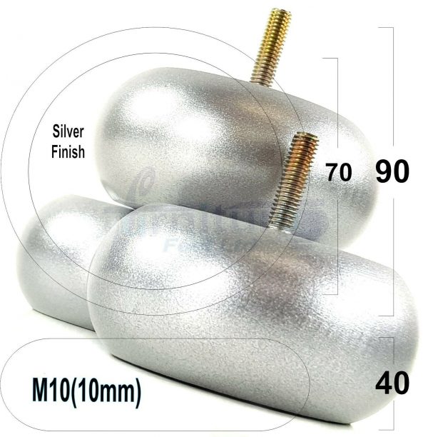 4x REPLACEMENT WOOD FURNITURE SOFA LEGS M10(10mm) CHAIR - SETTEE FEET 40mm HIGH - Image 27