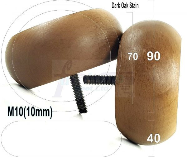 4x REPLACEMENT WOOD FURNITURE SOFA LEGS M10(10mm) CHAIR - SETTEE FEET 40mm HIGH - Image 26