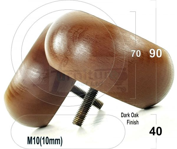 4x REPLACEMENT WOOD FURNITURE SOFA LEGS M10(10mm) CHAIR - SETTEE FEET 40mm HIGH - Image 17