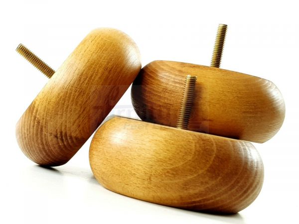 4x REPLACEMENT WOOD FURNITURE SOFA LEGS M10(10mm) CHAIR - SETTEE FEET 40mm HIGH - Image 22