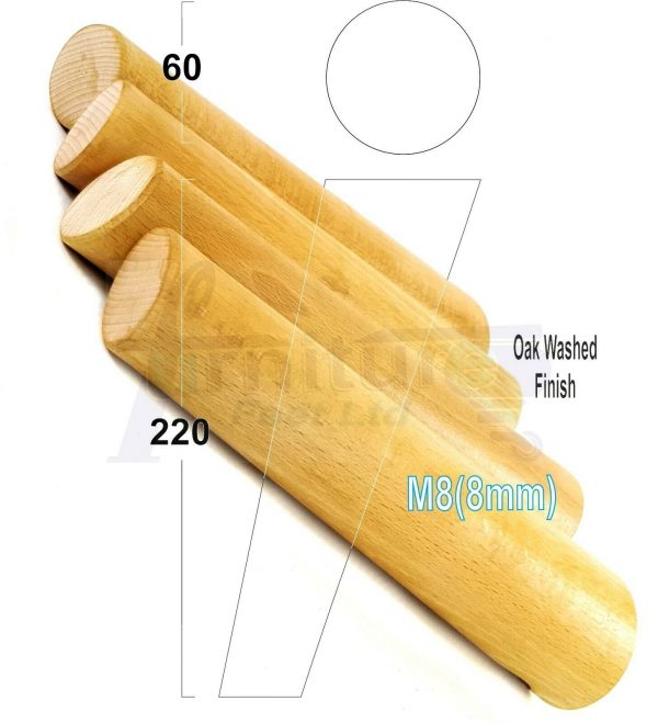 4x SOLID WOOD ANGLED SETTEE LEGS 220mm High FURNITURE REPLACEMENT FEET M8(8mm) - Image 30