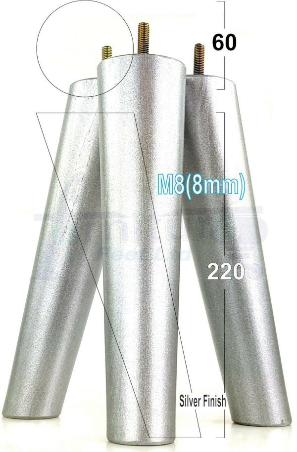 4x SOLID WOOD ANGLED SETTEE LEGS 220mm High FURNITURE REPLACEMENT FEET M8(8mm) - Image 33