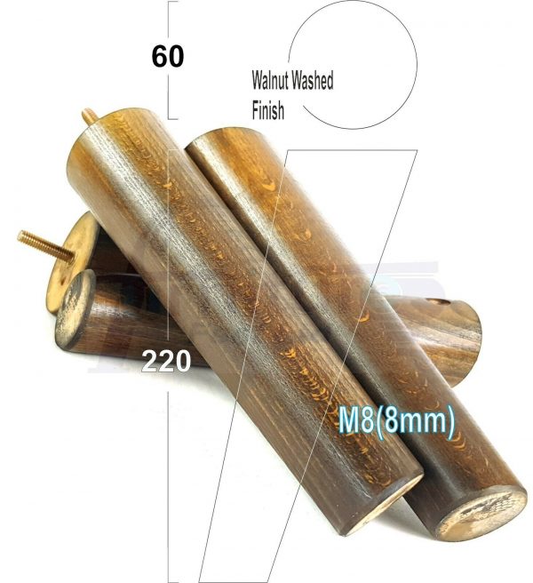 4x SOLID WOOD ANGLED SETTEE LEGS 220mm High FURNITURE REPLACEMENT FEET M8(8mm) - Image 20