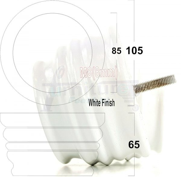 4x SOLID WOOD FURNITURE LEGS M8(8mm) CHAIR, SOFA REPLACEMENT BUN FEET 65mm HIGH - Image 35