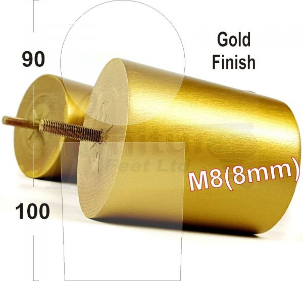 4x WOOD FURNITURE CHAIR LEGS M8(8mm) REPLACEMENT SOFA / SETTEE FEET 100mm HIGH - Image 12