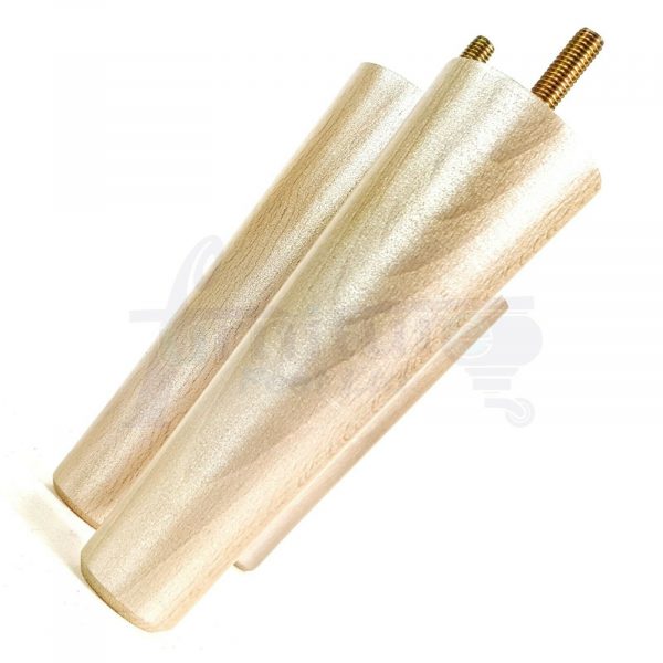4x WOOD REPLACEMENT FURNITURE CHAIR LEG M8(8mm) TAPERED SETTEE FEET 180mm HIGH - Image 18
