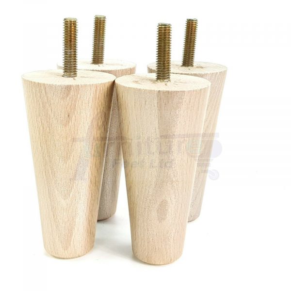 4x WOOD REPLACEMENT FURNITURE CHAIR LEGS M8(8mm) SOFA - SETTEE FEET 80mm HIGH - Image 18