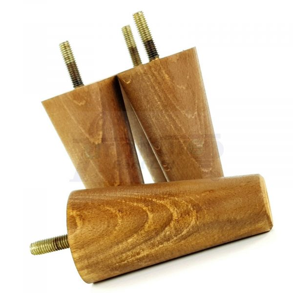 4x WOOD REPLACEMENT FURNITURE CHAIR LEGS M8(8mm) SOFA - SETTEE FEET 80mm HIGH - Image 30
