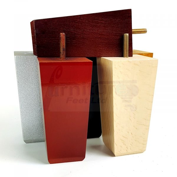 4 Block Wood Sofa Legs 135mm High Replacement Furniture Feet Chairs Cabinets M8 - Image 4