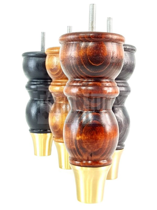4 Furniture Feet Slipper Cup Replacement Leg Solid Wood Feet M8 Chair Sofa 182mm - Image 7