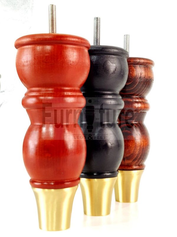 4 Furniture Feet Slipper Cup Replacement Leg Solid Wood Feet M8 Chair Sofa 182mm - Image 10