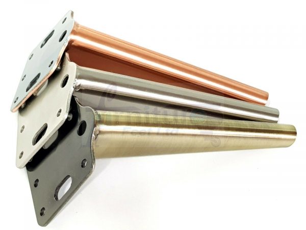 4x METAL FURNITURE LEGS 155mm HIGH SELF-FIXING FEET FOR SOFA CHAIR CABINETS BED - Image 5
