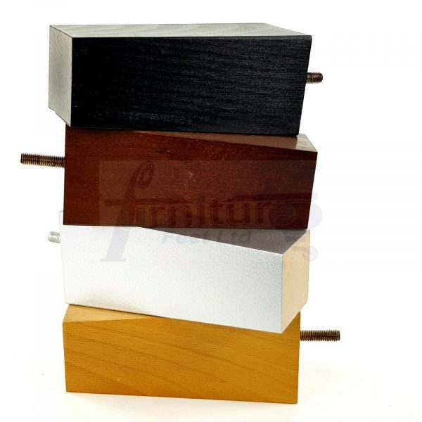 4x REPLACEMENT BLOCK WOOD FURNITURE LEGS M8(8mm) CHAIR - SETTEE FEET 150mm HIGH - Image 7