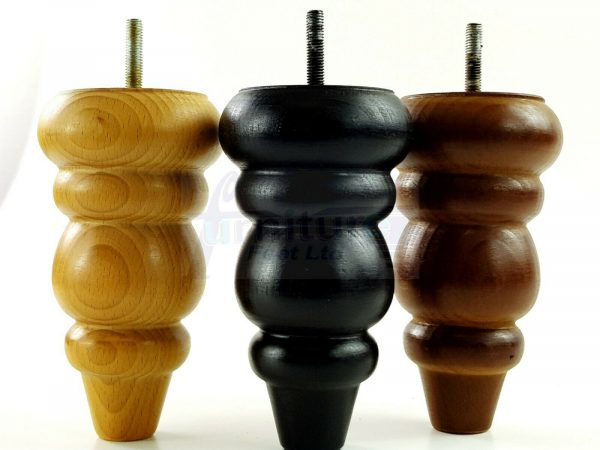 4x REPLACEMENT WOOD FURNITURE SOFA LEGS M10(10mm) CHAIR - SETTEE FEET 155mm HIGH - Image 7