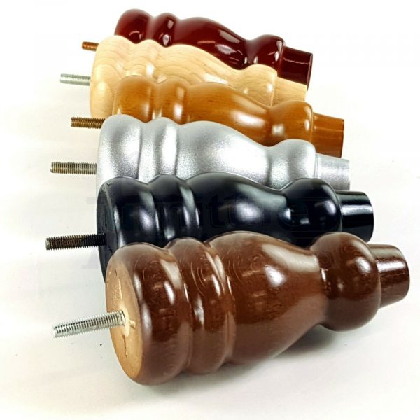 4x REPLACEMENT WOOD FURNITURE SOFA LEGS M8(8mm) CHAIR - SETTEE FEET 155mm HIGH - Image 10