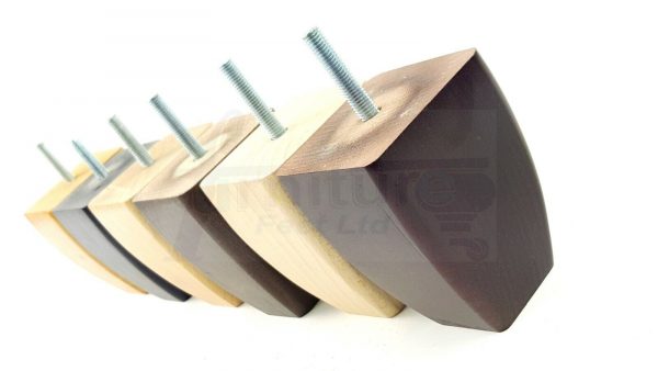 4x SOLID WOOD REPLACEMENT FURNITURE CHAIR LEGS M8(8mm) SETTEE FEET 90mm HIGH - Image 4