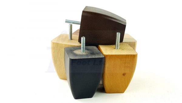 4x SOLID WOOD REPLACEMENT FURNITURE CHAIR LEGS M8(8mm) SETTEE FEET 90mm HIGH - Image 6