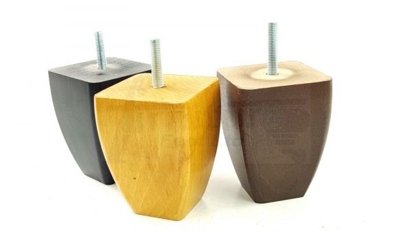 4x SOLID WOOD REPLACEMENT FURNITURE CHAIR LEGS M8(8mm) SETTEE FEET 90mm HIGH - Image 7