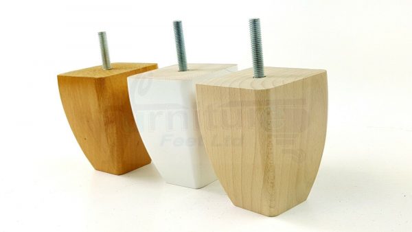4x SOLID WOOD REPLACEMENT FURNITURE CHAIR LEGS M8(8mm) SETTEE FEET 90mm HIGH - Image 8