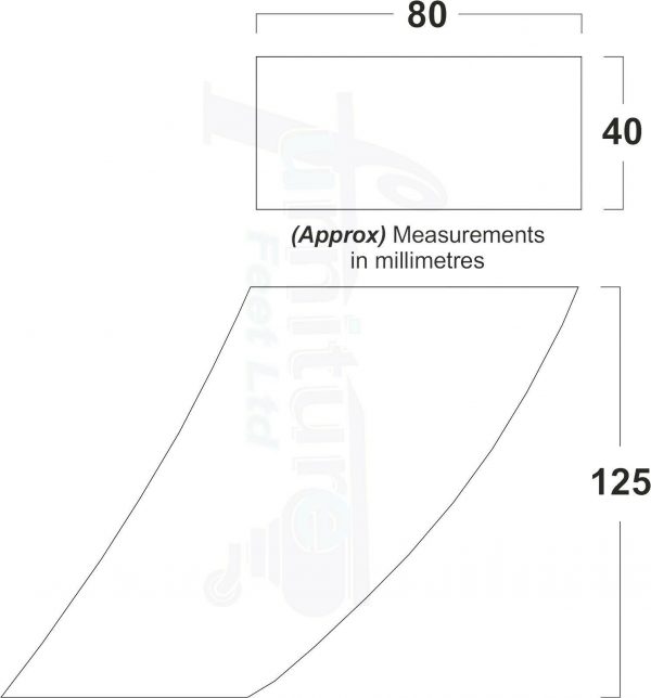 4x TAPERED WOODEN SOFA LEGS 125mm High CHAIR REPLACEMENT FURNITURE FEET M8(8mm) - Image 3