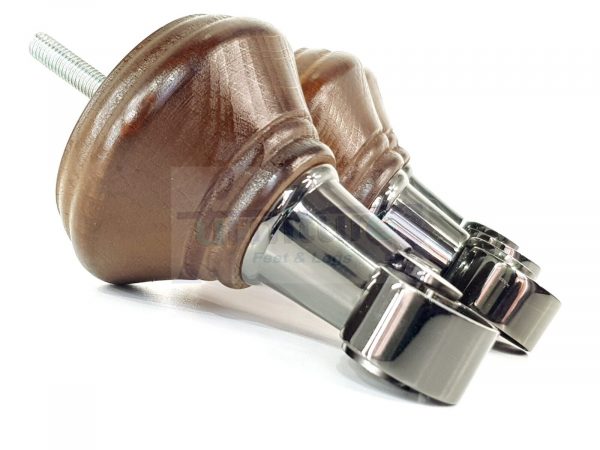 4 Wooden Furniture Sofa Legs M8(8mm) Replacment Chair Feet & Castors 120mm HIGH - Image 18