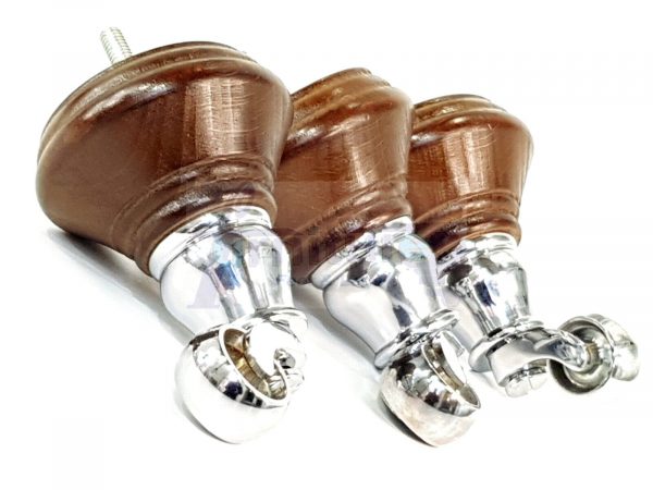 4 Wooden Furniture Sofa Legs M8(8mm) Replacment Chair Feet & Castors 120mm HIGH - Image 22