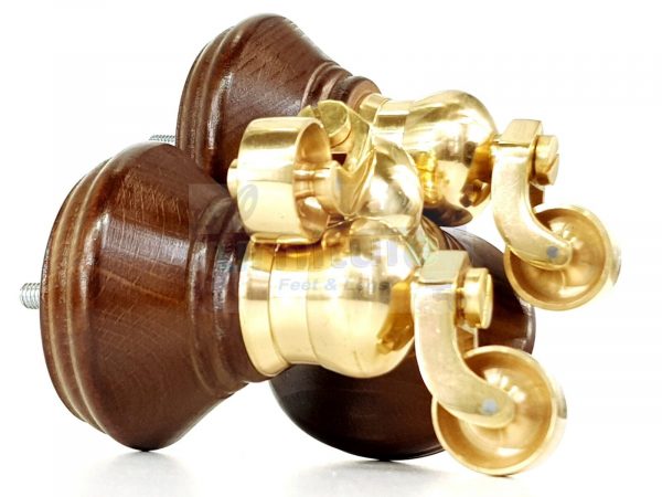 4 Wooden Furniture Sofa Legs M8(8mm) Replacment Chair Feet & Castors 120mm HIGH - Image 16