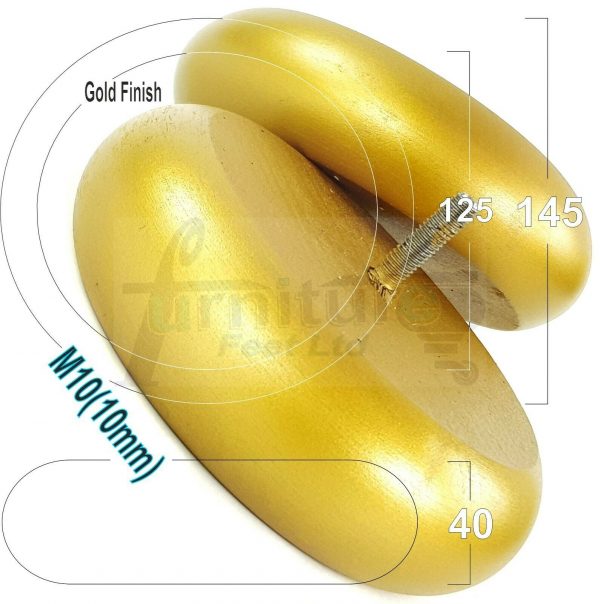 4x BUN WOOD REPLACEMENT FURNITURE CHAIR LEGS M10(10mm) - SETTEE FEET 40mm HIGH - Image 16