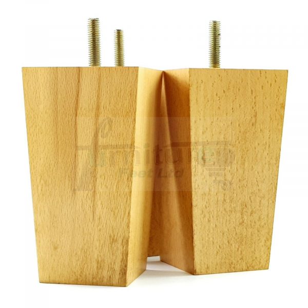 4x REPLACEMENT BLOCK WOOD FURNITURE LEGS M8(8mm) CHAIR - SETTEE FEET 150mm HIGH - Image 28