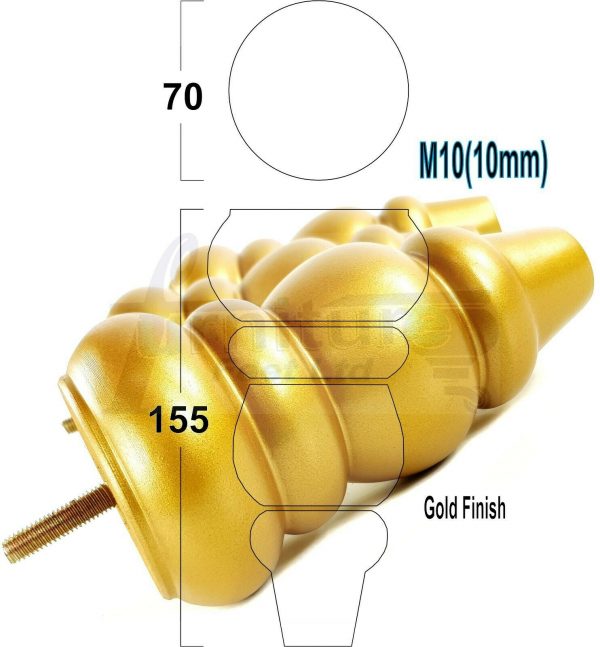 4x REPLACEMENT WOOD FURNITURE SOFA LEGS M10(10mm) CHAIR - SETTEE FEET 155mm HIGH - Image 18