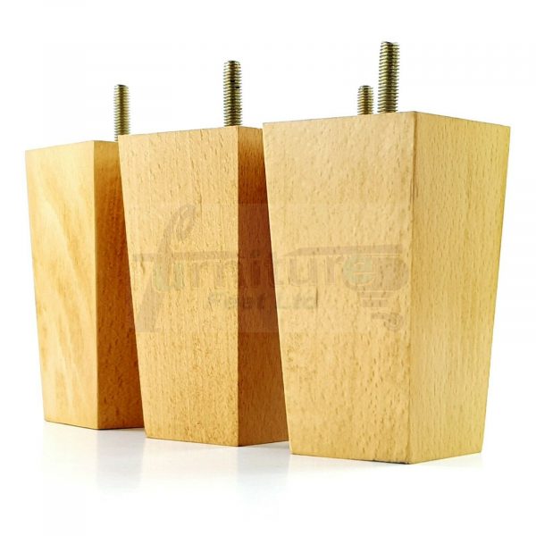 4x REPLACEMENT WOOD FURNITURE SOFA LEGS M8(8mm) CHAIR - SETTEE FEET 120mm HIGH - Image 26