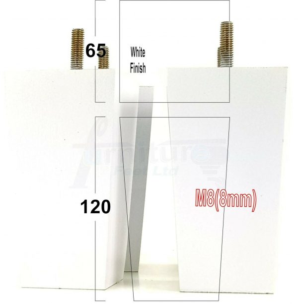 4x REPLACEMENT WOOD FURNITURE SOFA LEGS M8(8mm) CHAIR - SETTEE FEET 120mm HIGH - Image 31
