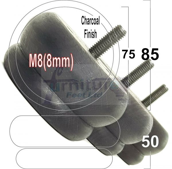 4x SOLID WOODEN FURNITURE LEGS M8(8mm) CHAIR REPLACEMENT BUN FEET 50mm HIGH - Image 32