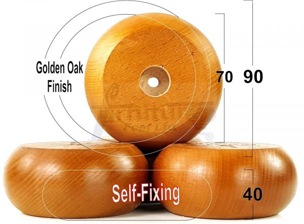 4x SOLID WOODEN REPLACEMENT FURNITURE CHAIR LEGS SOFAFEET 40mm HIGH (SELF-FIX) - Image 6