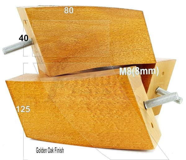 4x TAPERED WOODEN SOFA LEGS 125mm High CHAIR REPLACEMENT FURNITURE FEET M8(8mm) - Image 18