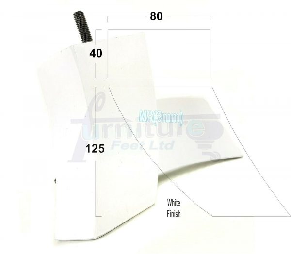 4x TAPERED WOODEN SOFA LEGS 125mm High CHAIR REPLACEMENT FURNITURE FEET M8(8mm) - Image 25
