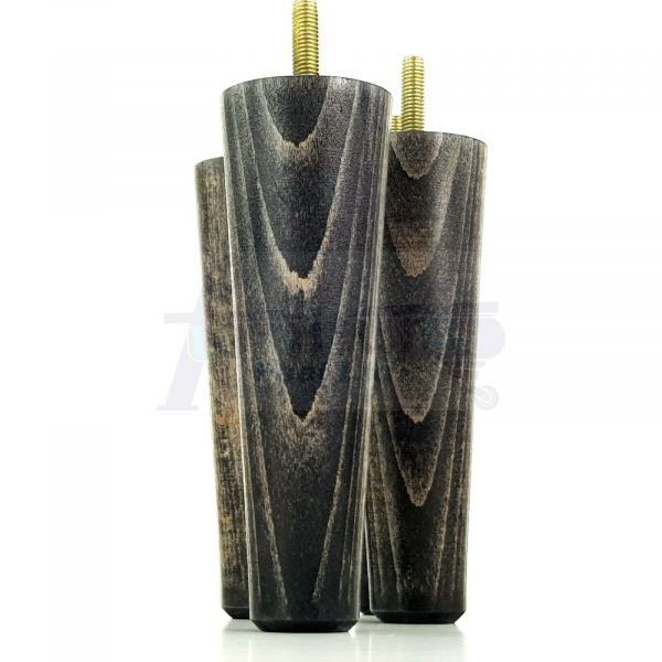 4x WOOD REPLACEMENT FURNITURE CHAIR LEGS M8(8mm) SOFA - SETTEE FEET 125mm HIGH - Image 17