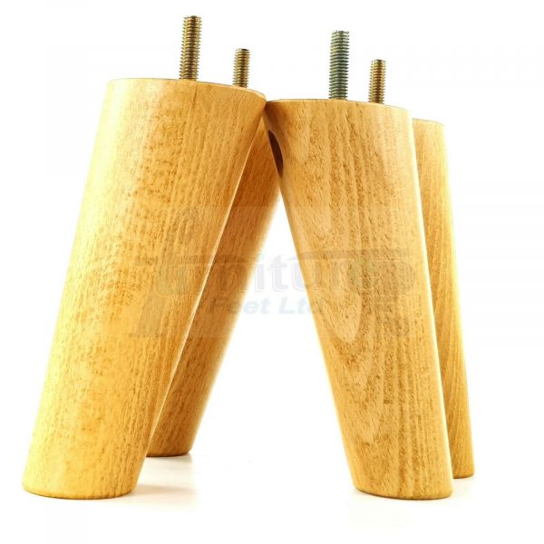 4x WOODEN ANGLED SOFA LEGS 150mm High CHAIR FURNITURE REPLACEMENT FEET M8(8mm) - Image 28