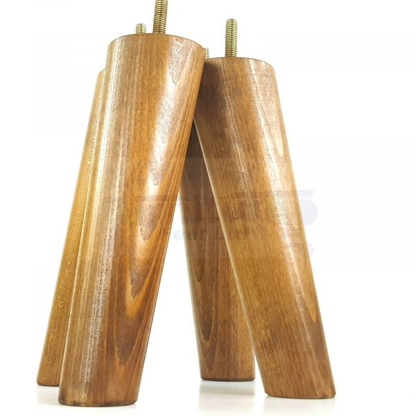 4x WOODEN ANGLED SOFA LEGS 200mm High CHAIR FURNITURE REPLACEMENT FEET M8(8mm) - Image 17