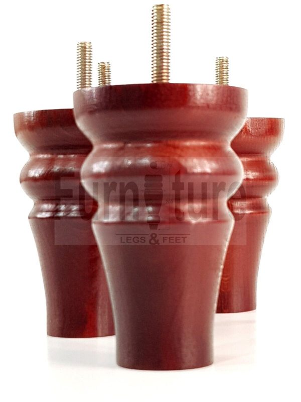 4 Replacement Legs Solid Wood Settee Furniture Feet 100mm High Sofa Chair Bed M8 - Image 5