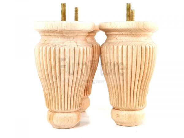 4 Replacement Legs Solid Wood Settee Furniture Feet 150mm High Sofa Chair Bed M8 - Image 5