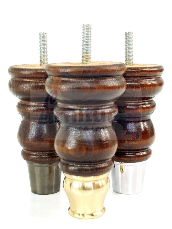 4 Slipper Cup Wood Furniture Settee Legs M8 Replacement Chair, Sofa Feet 165mm - Image 8