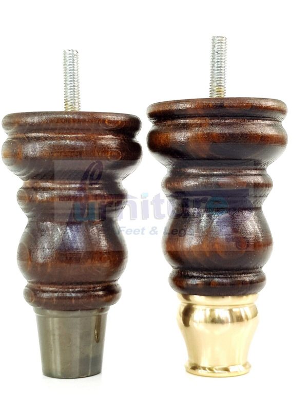 4 Slipper Cup Wood Furniture Settee Legs M8 Replacement Chair, Sofa Feet 165mm - Image 9