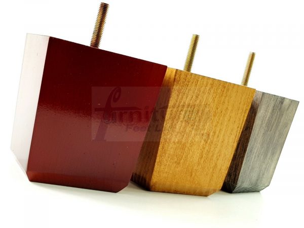4x BLOCK WOOD SOFA LEGS 100mm High CHAIR FURNITURE REPLACEMENT FEET M8(8mm) - Image 8