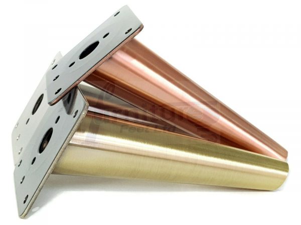 4x METAL FURNITURE LEGS 180mm HIGH SELF-FIXING FEET FOR SOFA CHAIR CABINETS BED - Image 7