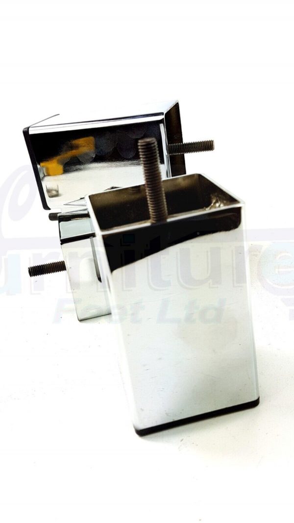 4x Metal Furniture Legs 105mm High Settee Sofa Chair Cabinet Bed Feet M8 - Image 5